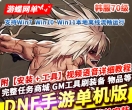 游蝶网单DNF韩服手游70级汉化单机版稀有完整VM一键端GM后台